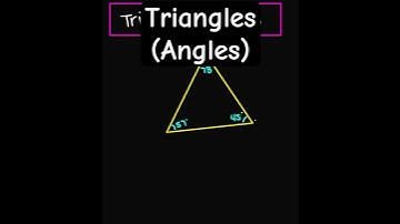 Classifying Triangles by Angles | in less than 1 minute. #triangle #angles #math
