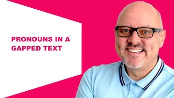 Pronouns in a gapped text