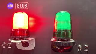 パトライト(PATLITE) LED表示灯 SL08-M1JN DC12～24V Ф80