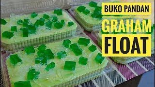 Buko Pandan Graham Float (Icebox Cake)
