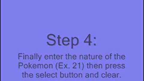 Pokemon Platinum Action Replay Codes: Pokemon Modifier