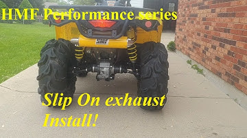 HMF Performance Series Exhaust for Can Am Outlander L 570 XMR Install!