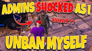 Admins SHOCKED When I Unban Myself From Their Server 😂 (GTA 5 RP)