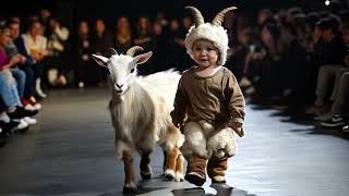 Adorable Goat Duo Takes The Runway By Storm