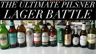 The Ultimate Pilsner Lager Battle Video , Trying 12 Of The Best Pilsner Lager Beers In The World