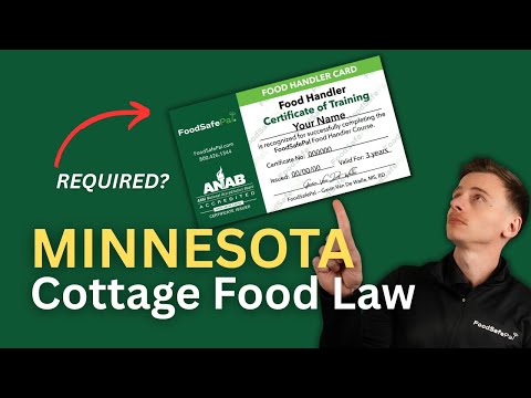 Minnesota Cottage Food Law Required Food Handler Training