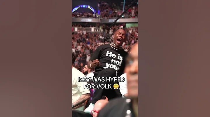 Izzy was fired up when Volk won 😤 #UFC290