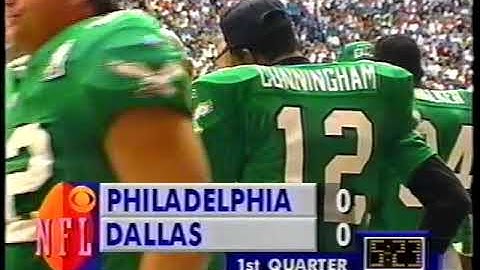 92 NFL Week 9 Philadelphia Eagles vs Dallas Cowboys Nov 1,1992  CBS Madden & Summerall Full Game