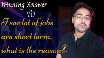 ✅How to answer why did you change jobs so often?|you switch jobs frequently interview question|BEST