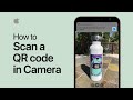 How to scan a QR code with Camera on iPhone, iPad, or iPod touch – Apple Support