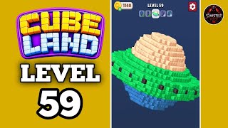 Cube Land Puzzle Level 59 Walkthrough Solution 