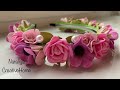 МК/DIY 🌸 💐🌺 Обруч на волосся з квітами з фоамірану / Foam flowers 💐 / Nataliya CreativeHome