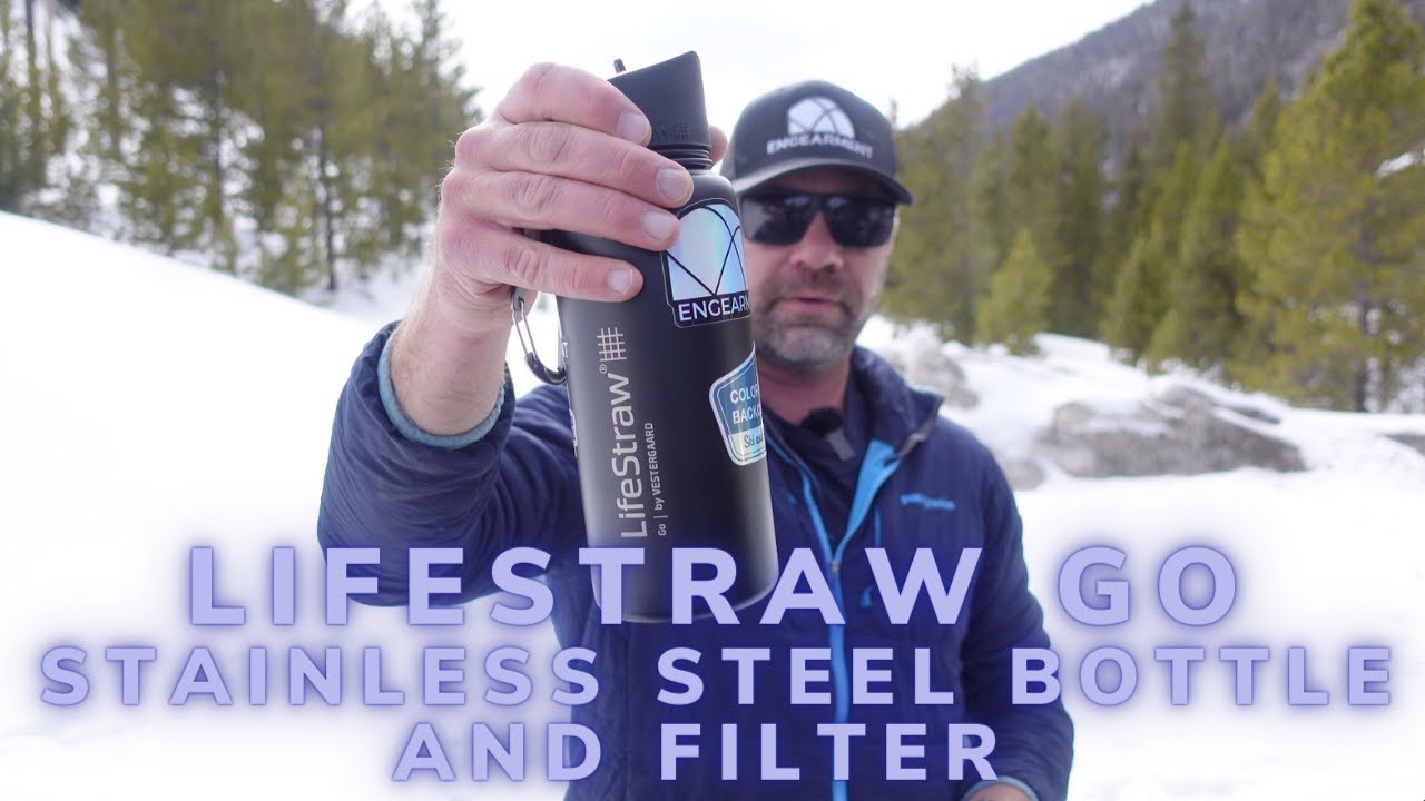 LifeStraw Go Series - Stainless Steel Water Bottle with Filter