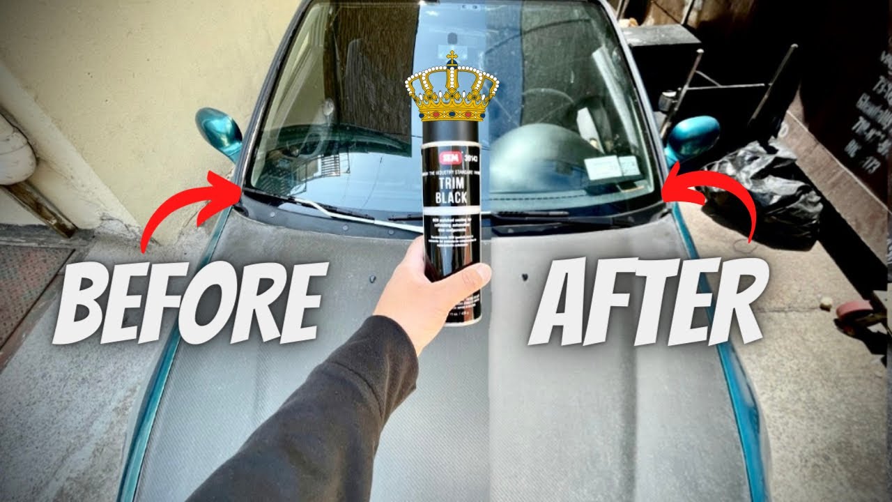 HOW TO RESTORE YOUR WIPERS / COWL ON YOUR CAR! 3 EASY STEPS! YouTube