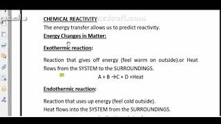 التفاعلات الطاردة_الماصة للحراره ونظرية دالتون  exothermic and endothemic reactions Dalton's theory