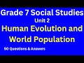 Grade 7 Social Studies Unit 2 Human Evolution Population 50 Exam Questions Ethiopia Grade 7 Social Studies Unit 2 Human Evolution Population 50 Exam Questions Ethiopia