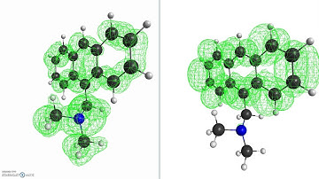 TDDFT results of 1-(anthracen-9-yl)-N,N-dimethylmethanamine