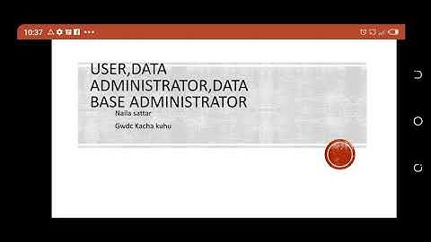 End User,Data Administrator, Database Administrator