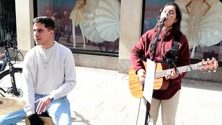 "Wake Me Up" on Grafton Street with Jessica Lima & Marcos (Avicii) cover.