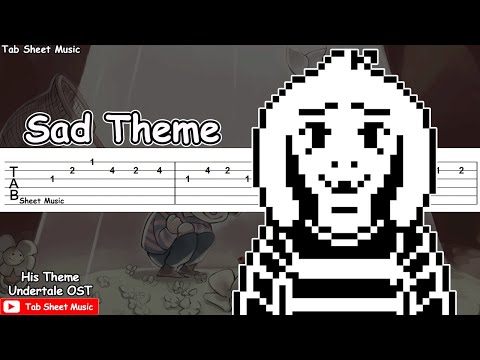 Undertale OST - His Theme (Sad Theme) Guitar Tutorial | TAB