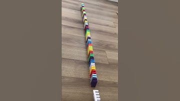 Calming domino tricks  reverse video #short