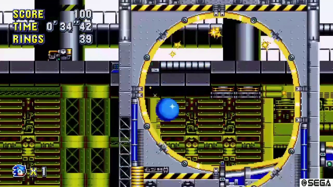 Sonic Mania Chemical Plant Zone Act 1 Speedrun 004169 PB YouTube