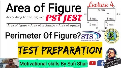 Perimeter & Area | PST JEST Test Preparation | lecture 4 | Maths Figure Measurements
