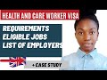 Health and care worker visa UK | requirements | how to apply for jobs in the UK