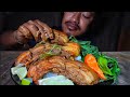 Mukbang huge pork ribs  pork belly  spicy king chilly  khemprai village food