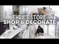 THRIFT STORE SHOP + DECORATE WITH ME | SECOND HAND SHOPPING 2021 | SHOP + DECORATE WITH ME 2021