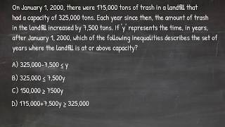 #20–Solving a real SAT math problem (Official Practice Test 2, Section 4, Question 12)