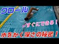 【クロール】水をかく深さは?