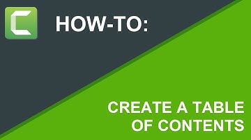 How to Create a Table of Contents
