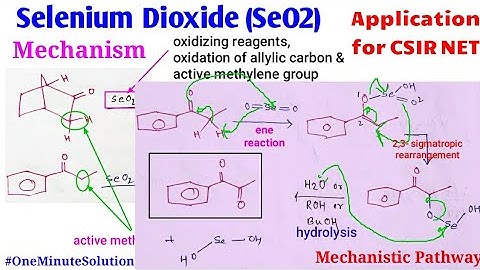 Reagents: SeO2, Oxidation of Active Methylene Group/ SeO2 Mechanism Application for IIT JAM CSIR NET