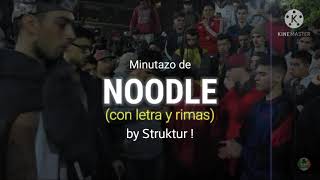 Minutazo de Noodle | Subtitulado con letra y rimas - Struktur !