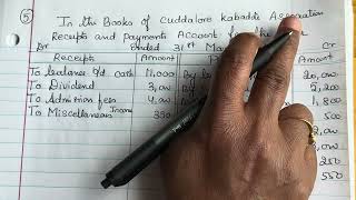 #12th Accountancy #samacheerkalvi #chapter 2 #Accounts of Not-for-profit organisations question -5