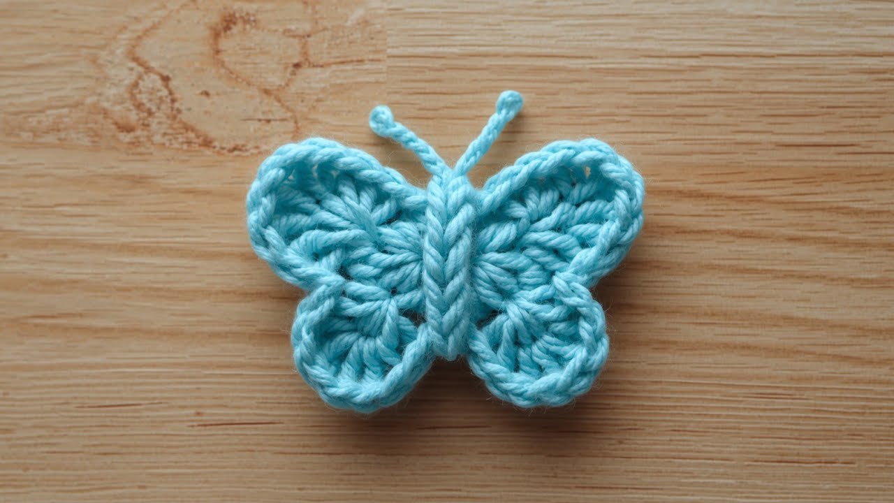 5 Minute Crochet Butterfly 🦋 | Easy & Cute Handmade Butterfly for Beginners