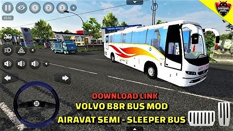 Bus Simulator Indonesia ~ New Volvo 9400 B8R Bus Mod - Download Link - Android Gameplay FHD E647