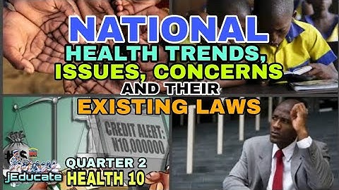 KLAS 10 / NATIONALE GEZONDHEIDSTRENDS, PROBLEMEN, ZORGEN EN HUN BESTAANDE GEZONDHEIDSGERELATEERDE...