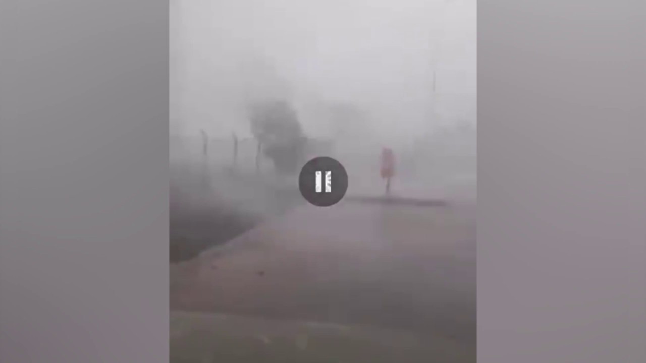 Wet downburst in the Netherlands
