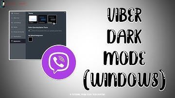 How to Activate Dark Mode on Viber on Windows