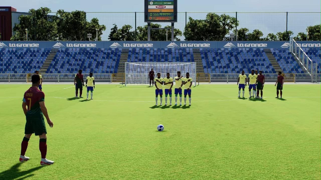 Ronaldo Knuckleball Freekick Mid Range Drive | eFootball 2024