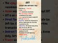 GST | Goods and services tax | GST india #gst #gstcouncil #shortsfeed #gstreturn #gstcollection