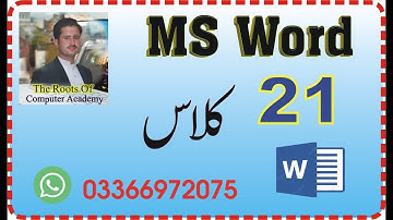 MS Word 21 class