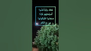 #قرآن #قران_كريم #قرآن_كريم #سورة_النساء : وَإِذَا كُنتَ فِيهِمْ فَأَقَمْتَ لَهُمُ الصَّلَاةَ