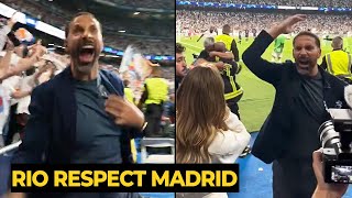 Rio Ferdinand did crazy celebration after Real Madrid beat Bayern in last minutes | Man Utd News