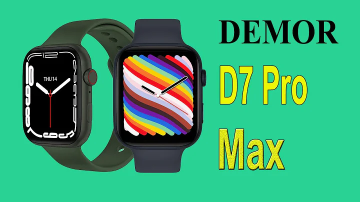 DEMOR D7Pro Max Smart Watch IWO D7 Pro Series 7 Wireless Charge Smartwatch Unboxing Function Review