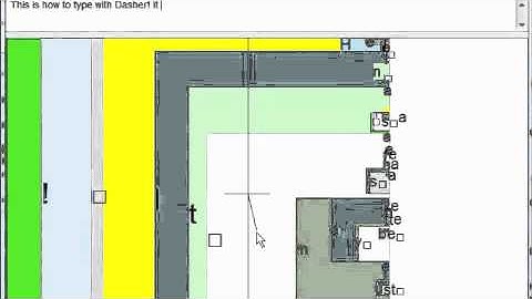 Demonstration of Typing with Dasher