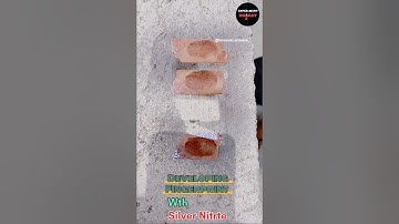 Developing Fingerprint With Silver Nitrate #shorts #viralvideo #viral