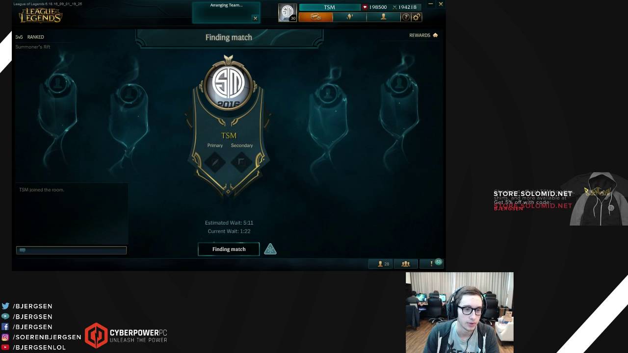 Bjergsen thoughts on Dardoch recent behavior